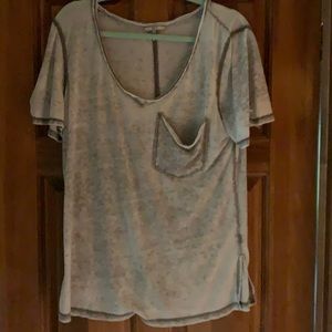 Distressed Bucke Tee -Green/Grey